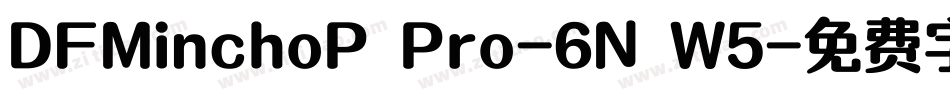 DFMinchoP Pro-6N W5字体转换